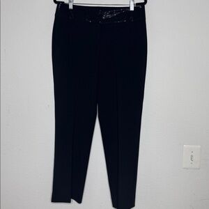 St. John Black Trousers with elegant festive waist size 10